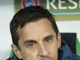 Gary Neville faces pressure from the Spanish media. EFE