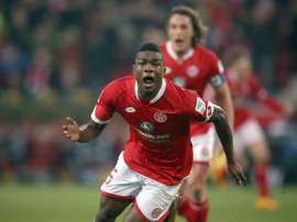 El jugador del Mainz Jhon Cordoba asegura sentirse muy feliz en Alemania. EFE/EPA