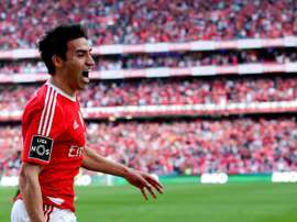 Gaitan in action for former club Benfica. AFP/EFE