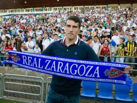 Zapater, Xumetra, José Enrique y Dongou se ejercitan al margen. EFE/Archivo