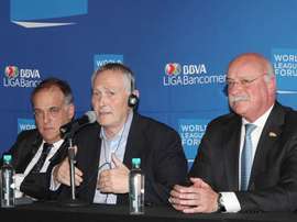 Liga MX President Enrique Bonilla believes a combined league is possible. EFE