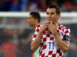 Le latéral Darijo Srna durant un match contre le Portugal. EFE/EPA
