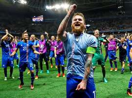 Gunnarsson, muy orgulloso a pesar de la derrota ante Francia. EFE