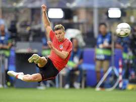 Luciano Vietto scored the winner against Napoli. EFE/Archivo