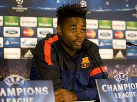 Alex Song's career has gone in to decline since signing for Barcelona. EFE