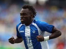 El hondureño Alberth Elis celebra un gol anotado ante Portugal en los Olímpicos 2016. EFE/Archivo