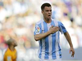 El centrocampista venezolano del Málaga Juan Pablo Añor Juanpi. EFE/Archivo