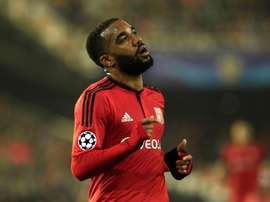 El delantero del Olympique de Lyon Lacazette. EFE/Archivo
