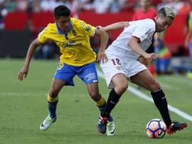 El argentino llega cedido por Las Palmas tras su paso por Osasuna. EFE