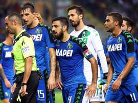 El Sassuolo rescató un punto a cinco minutos del final del duelo contra el Bologna. AFP