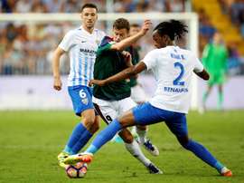 El Málaga, con varias novedades para el partido ante el Leganés. EFE/Archivo