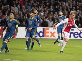 Dolberg continua maravilhando a Europa. EFE