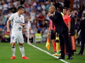 James Rodríguez n'a pas beaucoup joué avec le Real Madrid dernièrement. AFP