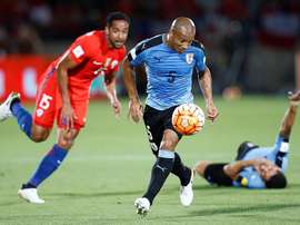 El futbolista uruguayo militó en River cinco temporadas. EFE