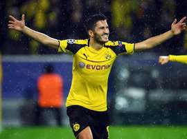 Sahin celebra con rabia su gol al Legia. AFP