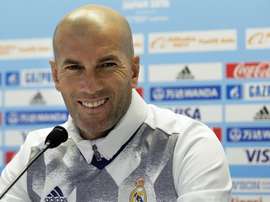 Zidane is happy with the result. AFP