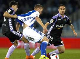 Sergio Marcos (d) cambia de equipo en Segunda División. EFE/Archivo