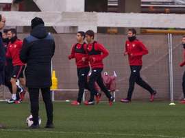 El Sevilla continuó con la preparación del choque ante el Sporting. EFE/Archivo
