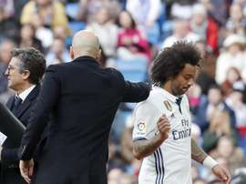 As lesões de Marcelo são uma dor de cabeça para Zidane. EFE