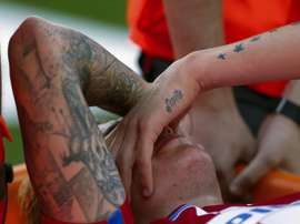 Giménez, com lesão. EFE