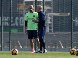 Mascherano ha sido la buena noticia del día para los 'culés'. EFE/Archivo