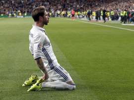 O defesa madridista falou do gol de Ramos nas redes sociais. EFE