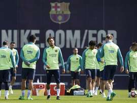 La plantilla está muy centrada en el próximo enfrentamiento liguero. EFE