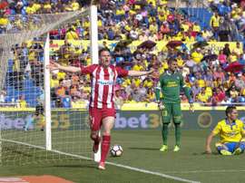 Atlético bateu o Las Palmas por 5-0. EFE