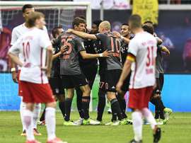Alaba y Robben marcaron en el descuento. AFP