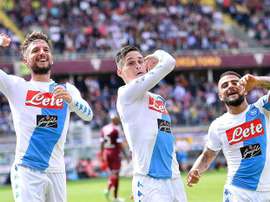 Napoli thrash Torino to move second. EFE/EPA