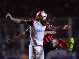 Belluschi, el héroe del 'Ciclón' tras su gol decisivo. EFE