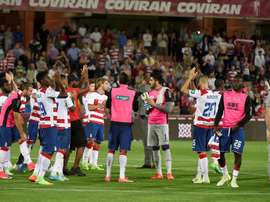 Espinosa anotó un gol en la victoria del Granada ante el Lugo. EFE/Archivo