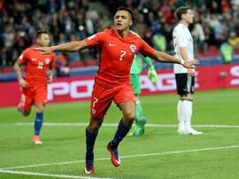 Alexis Sanchez scored his 38th goal for Chile- All-time-record. AFP