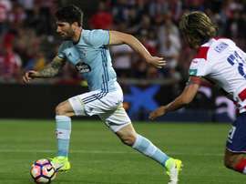 Carles Planes, feliz tras llegar al Girona. EFE