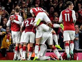 El Arsenal consiguió al remontada con goles de Kolasinac y Ramsey. EFE