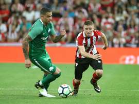 Iker Muniain fez o único gol do encontro, ainda no primeiro tempo. EFE