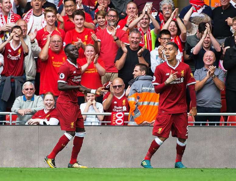 Firmino and Mane have seen Liverpool win four from four this season. EFE/EPA