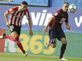 Unai Núñez manquera le derby. EFE