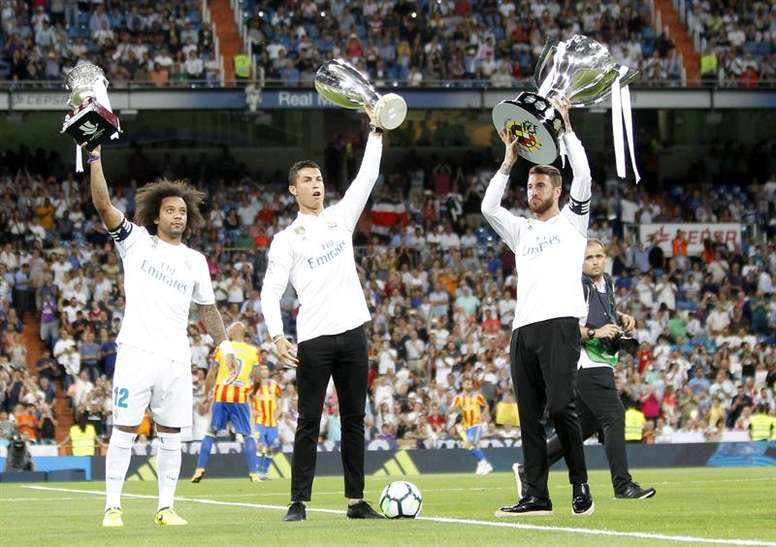 Madrid Presented With Laliga Trophy Besoccer