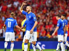 Leonardo Bonucci ha respondido a los continuos silbidos de San Siro. EFE/Archivo