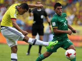 Así ve el defensa boliviano el partido ante Colombia. EFE/Archivo