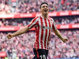L'attaquant basque empile les buts. EFE