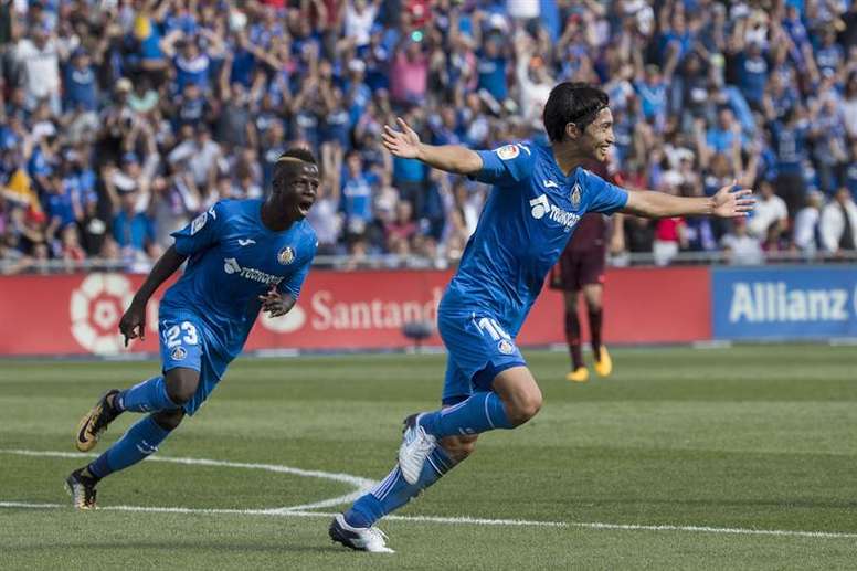 Gaku Shibasaki, centrocampista japonés del Getafe (Foto: EFE).