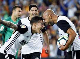 Zaza hat-trick fires five-star Valencia into third. EFE
