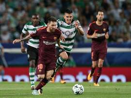 Battaglia hizo de Maffeo para el Sporting. EFE