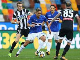 Desta feita, destacamos o criativo da Sampdoria, Gastón Ramírez. EFE/EPA