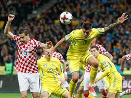 Croacia logró ganar en su visita a Kiev por 0-2 merced al doblete de Kramaric. AFP