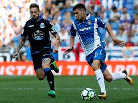 Aaron Martín será baja ante Irlanda. EFE/Archivo