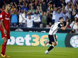 Guedes, a grande figura do Valencia. EFE