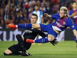 Andrés Prieto debutó en Primera en el Camp Nou. EFE